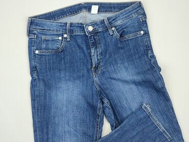 spódnice jeansowe z przetarciami czarne: Jeansy, H&M, L, stan - Dobry