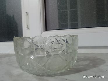 qedimi sufre: Kənaqlı şüşə/qədimi üslublu kəsimli dəst - Material: qalın, şəffaf — 7