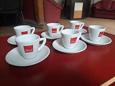 globus bife za pice: ŠOLJICE ZA KRATKI ESPRESSO FRANCK 3 | Set šoljica sa tanjirima za — 1