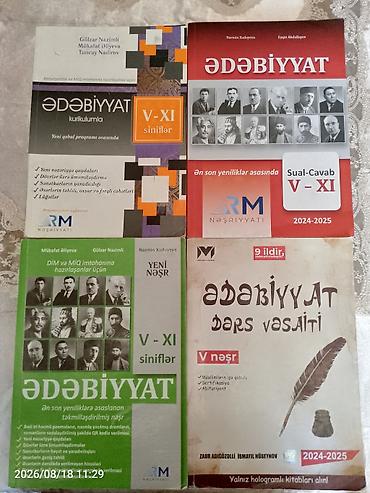 kitab rəf: Abituriyentlər üçün Ədəbiyyatdan dərs vəsaitləri satılır. Ədəbiyyat RM — 1
