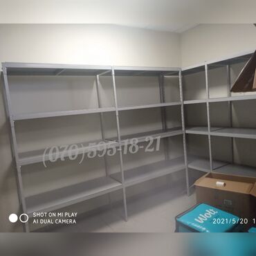 Rəf vitrinləri: Metaldan stelajlar (sifarişlə) Qiymət təxmini qoyulub bir metrə — 3