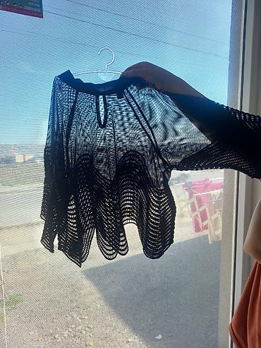 Рубашки и блузы: Qara şəbəkəli/bluzon üst geyimi - Model: yarı şəffaf, mesh — 2