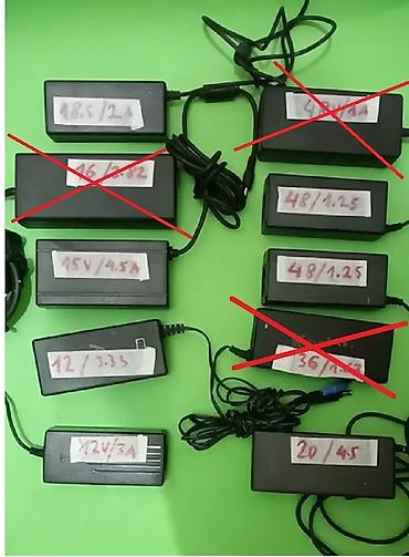 1. Punjač 48V 1,25A korišćen ispravan 1100 din EU 220 DC