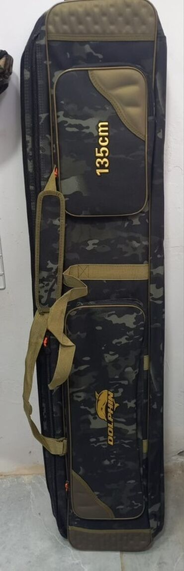 baliq tutmaq ucun qarmaq: Delfin brendi balıqçılıq çubuğu üçün çanta - Uzunluq: 135 sm