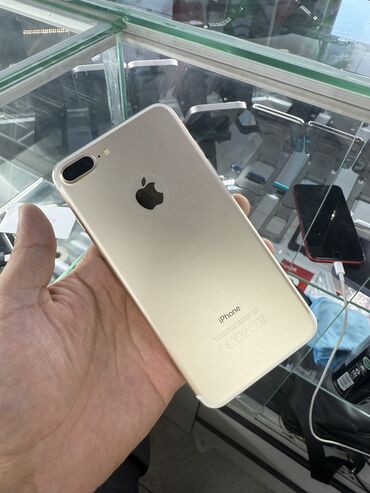 иштетилген телефондор: IPhone 7 Plus, Б/у, 32 ГБ, Rose Gold, Защитное стекло, 100 %