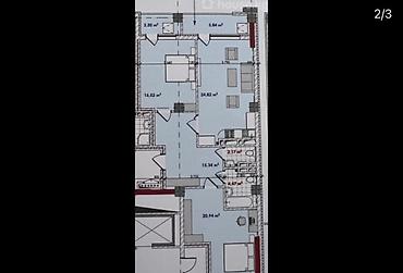 125: 3 комнаты, 93 м², Элитка, 7 этаж, ПСО (под самоотделку) — 1