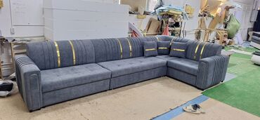 Угловые диваны: Угловой диван, C подушками, Трехместный — 21