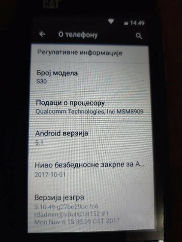 Caterpillar: Caterpillar Cat S30, 8 GB, bоја - Crna, Dual SIM — 5