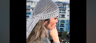 бандана: Платок, Бандана, Лето, Хлопок, Вязаная модель — 4