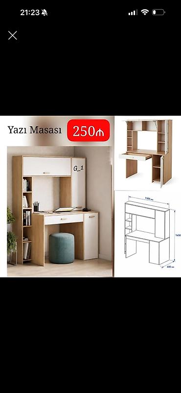 Düz masa, Stulsuz, Polkalı, Siyirməli, Sadə laminat