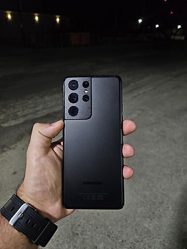 Samsung Galaxy S21 Ultra 5G, 256 GB, rəng - Qara, Simsiz şarj