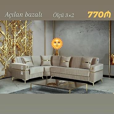 künc divanları: Künc divan, Qonaq otağı üçün, Bazalı, Açılan — 1