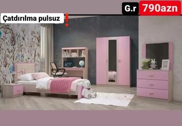 uşaq qrafatı: Qız üçün, Yeni, Təknəfərlik çarpayı, Yazı masası, Dolab, Termo