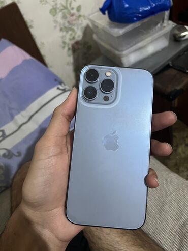 часы айфон: IPhone 13 Pro Max, Б/у, 256 ГБ, Sierra Blue, Зарядное устройство, Защитное стекло, Чехол, 85 %