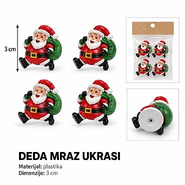 KMT Božićni svetleći broš Deda Mraz 7994194 Praznični dodatak za