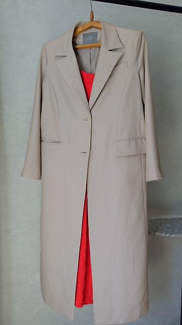 moda larissa palto: Длинное бежевое пальто-жакет Lichi Состояние: почти новое Размер на S — 6