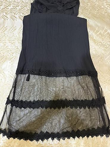 Платья: Qara zərif don - Marka: Miss City - Ölçü: S/M (etiketdə göstərilib) - — 3