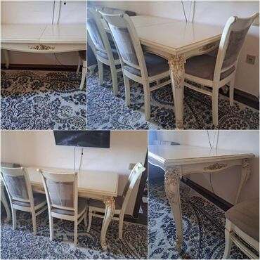 Yataq otağı dəstləri: Qonaq otağı üçün, İşlənmiş, 6 stul
