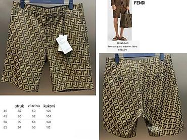 Bermude i šortsevi: Bermude i šortsevi Fendi, bоја - Crna — 8