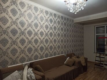 Malyar işləri: Divar kağızı vurulması xidməti - Peşəkar divar kağızı yapışdırılması — 18