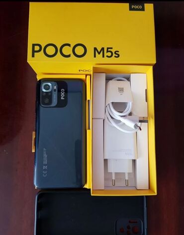 самый дешовый телефон: Poco M5s, Б/у, 128 ГБ, цвет - Серый, 2 SIM