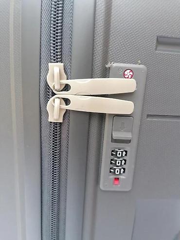 Putni koferi i torbe: Tvrdi kofer na točkićima – siva boja - Materijal: čvrsta ABS/plastika — 11