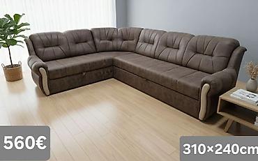 Ugaone garniture: Ugaona garnitura 300×220 cm - Prostrana L‑forma sa dubokim sedištima — 41