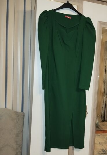 yasil reng: Коктейльное платье, Миди, XL (EU 42)