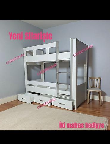 pismini: Oğlan və qız üçün, Yeni, Çarpayı, Matras ilə, Siyirməli, Laminat — 5