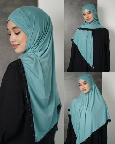 хиджаб платки: Платок, Готовый, Однотонный, Оригинал