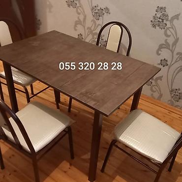 kicik masa kafe: Kafe və restoranlar üçün 4 nəfərlik 6 nəfərlik 8 nəfərlik stul və — 8