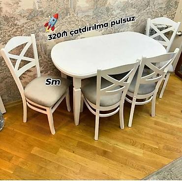 2 ci el taxt: Mətbəx üçün, Yeni, Açılan, Oval masa, 4 stul — 1