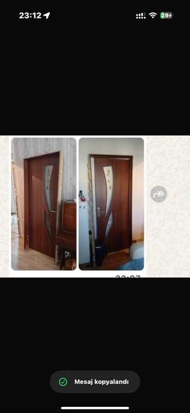 kreditle demir darvazalar: İki ədəd qapı cütü 100 azn təzə kimidi Eni 085sm hundurluk 2m : Iceri