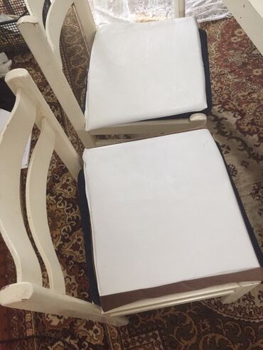 frizerska stolica: Jastuk za stolice, bоја - Bela