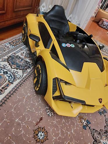 Uşaq üçün elektrikli Lamborghini tipli maşın - Rəng: sarı-qara, sport — 3