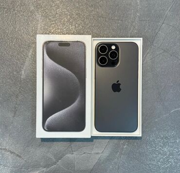 poco f6 qiymeti: IPhone 15 Pro Max, 128 GB, Qara, Simsiz şarj, Face ID, Sənədlərlə