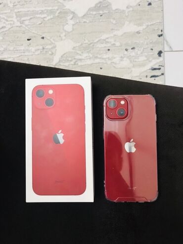 айфон 13 бу цена в бишкеке: IPhone 13, Колдонулган, 128 ГБ, Кызыл, Каптама, 84 %