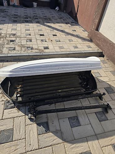 багажнике: Автобокс на крышу + поперечины - Жесткий багажный бокс на крышу — 3