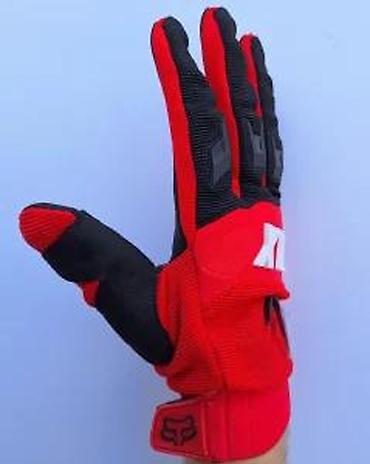 Oprema za bicikliste: FOX MTB/motokros rukavice – crveno/crne - Sportske rukavice za MTB — 9