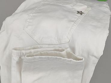 biale sandaly na platformie: Denim, Jeansy damskie, rozmiar M — 6