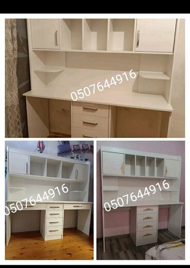 Sifarişlə yazı masaları: Dördbucaq masa, Stulsuz, Polkalı, Siyirməli, Azərbaycan, Mat laminat -da lalafo.az — 9 Sifarişlə yazı masaları: Dördbucaq masa, Stulsuz, Polkalı, Siyirməli, Azərbaycan, Mat laminat — 9