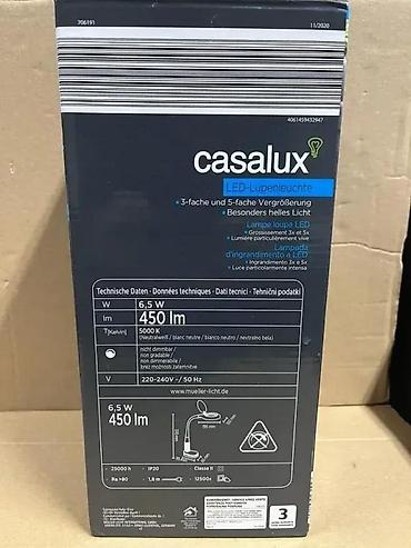 Medicinske lampe: Casalux LED lupa lampa sa stalkom i štipaljkom - LED radna lampa sa — 12
