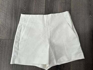 zara kozne pantalone: S (EU 36), color - White, Single-colored