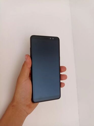 samsung s8 ekrani: Samsung Galaxy A8 Plus 2018, 32 GB, rəng - Qara, Sensor, Barmaq izi, İki sim kartlı