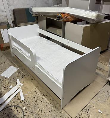 bunk bed: Детская односпальная кровать, Новый, Для девочки, Для мальчика, С матрасом, С бортиком, ДСП, Бесплатная доставка — 2