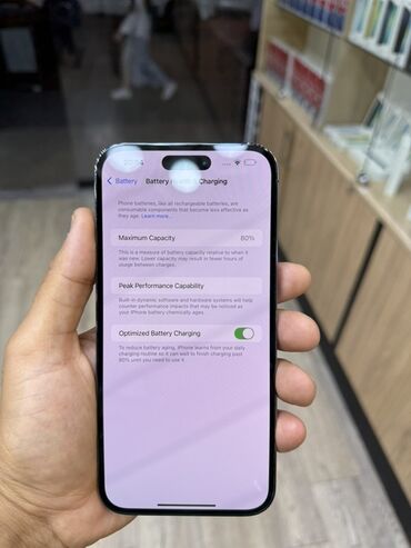 apple 14: IPhone 14 Pro Max, 256 GB, Deep Purple, Zəmanət, Face ID, Sənədlərlə