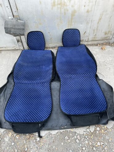 полировка автомобиля: Чехлы Велюровые, С подушкой, цвет - Синий, Universal Seat cover