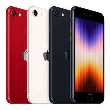 айфоны бу бишкек: IPhone SE 2022, Колдонулган, 256 ГБ, Кызыл, Кабель, Куту, 90 %