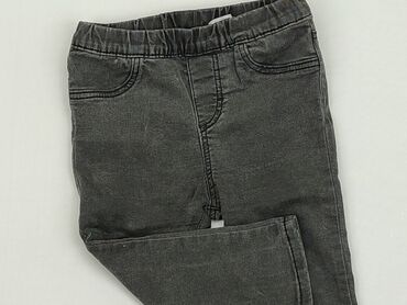 Jeansy: Spodnie jeansowe, H&M, 9-12 m, stan - Dobry