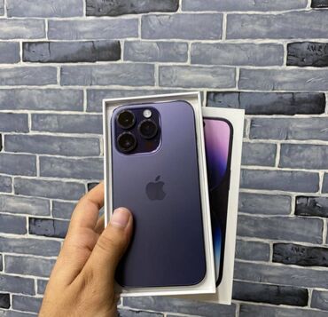 Apple iPhone: IPhone 14 Pro, 256 GB, Deep Purple, Zəmanət